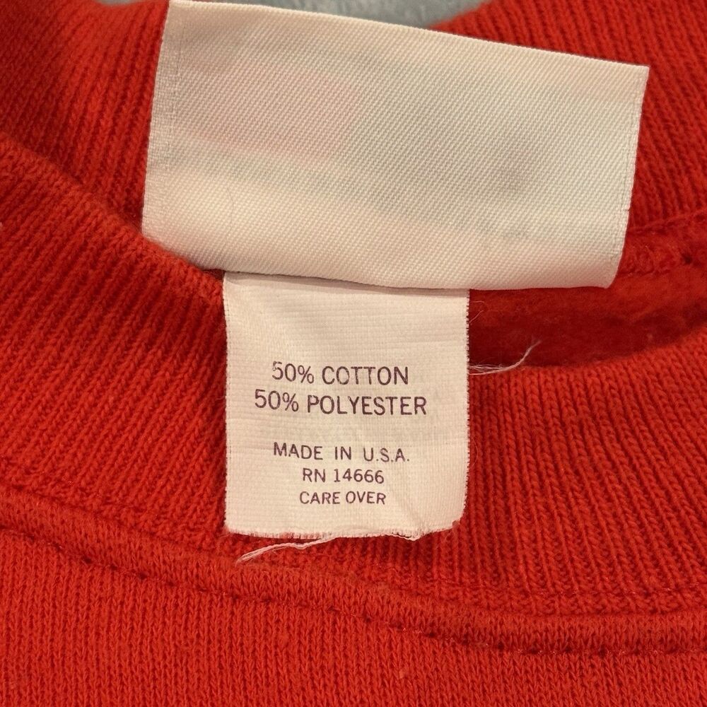 Vintage United States Marine Corps Crewneck Sweatshirt Red USMC Bassett-Walker M - Picture 6 of 6